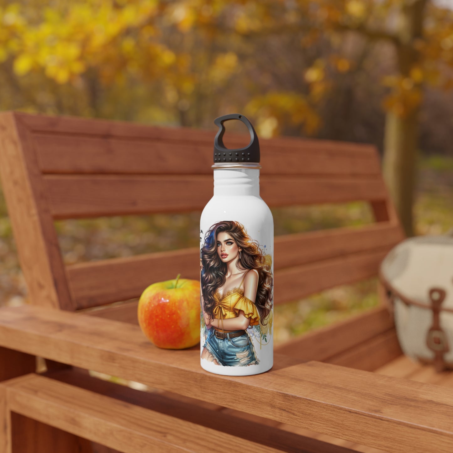 Thank U, Next Stylish Stainless Steel Water Bottle with Inspirational Design, Eco-Friendly Water Bottle, Gift for Her, Workout Hydration, Travel Companion