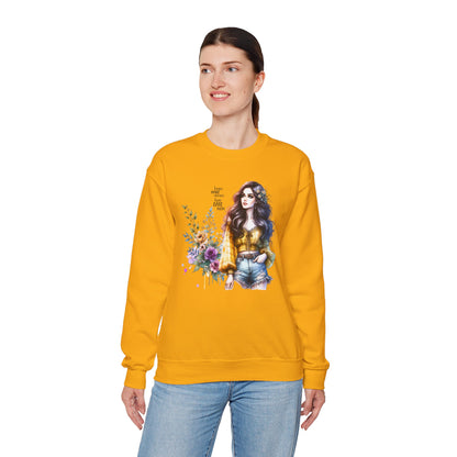 I Don't Make Mistakes, I Just Date Them Floral Graphic Crewneck Sweatshirt, Cozy Casual Wear, Boho Sweatshirt, Gift for Her, Fall Fashion Must-Have