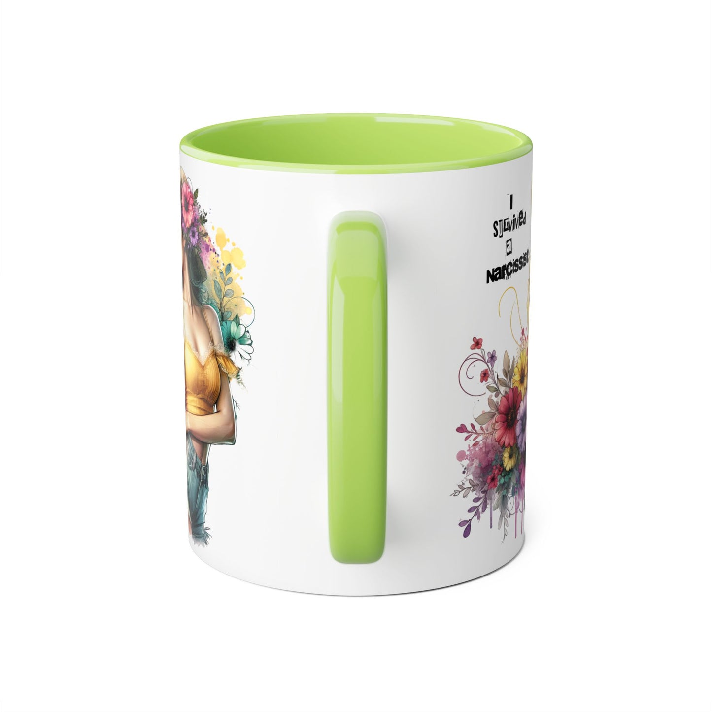 I Survived a Narcissist Floral Accent Mug, Coffee Cup Gift, Self-Care, Empowerment, Inspirational Tea Mug, Narcissist Survivor, Floral [...]