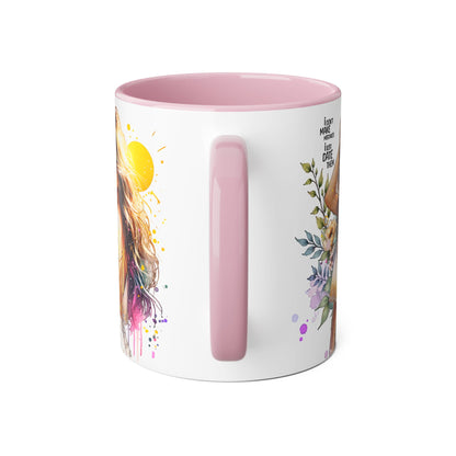 I Don't Make Mistakes, I Date Them Bohemian Floral Accent Mug, Inspirational Coffee Cup, Gift for Her, Art Coffee Mug, Unique Tea Mug, Home Decor