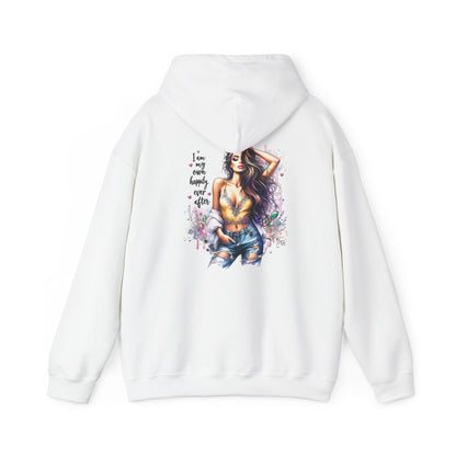Inspirational Unisex Hooded Sweatshirt - "I Am My Own Happily Ever After "