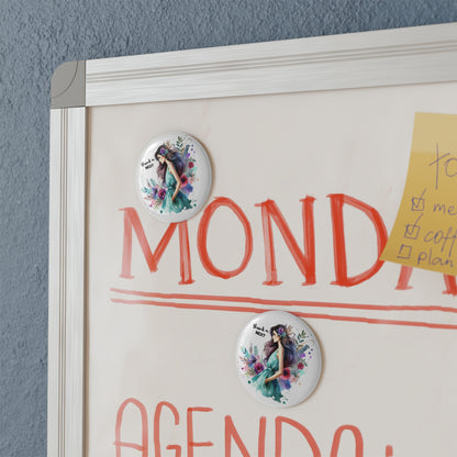 Thank U, Next  Decorative Round Magnet, Gifts for Her, Refrigerator Decor, Chic Home Accessory, Unique Birthday Gift