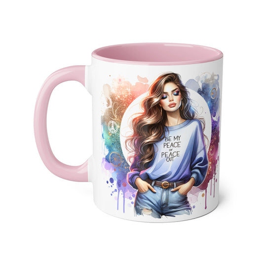 Accent Mug - Be My Peace or Peace Out 11oz