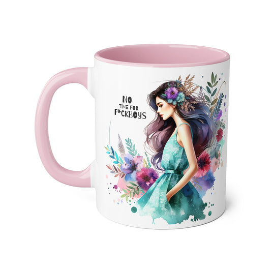 Funny Accent Mug - No Time For F*boys 11oz