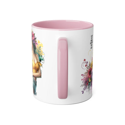 If I'm Too Much, Then Go Find Less Floral Accent Mug - Enjoy Life | Gift for Her, Coffee Lover, Home Décor, Inspirational Mug, Tea Time