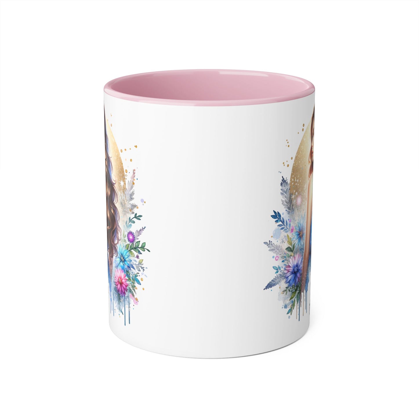 Yuck Fou Floral Accent Mug Collection - Inspirational Coffee Cup for Women, Unique Gift for Friends, Home Decor, Birthday Present, Self-Care Tea Mug