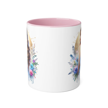 Yuck Fou Floral Accent Mug Collection - Inspirational Coffee Cup for Women, Unique Gift for Friends, Home Decor, Birthday Present, Self-Care Tea Mug
