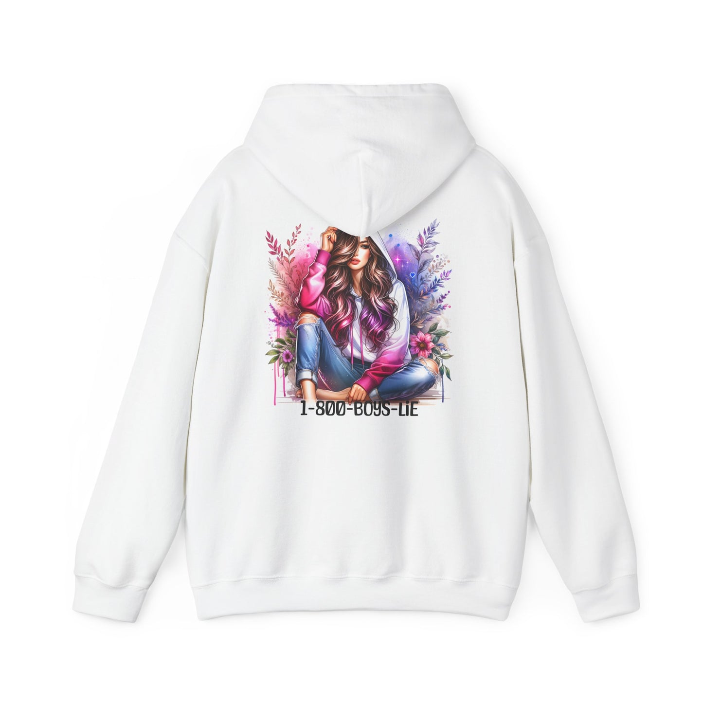 1-800-Boys-Lie Boss Babe Graphic Hoodie - Trendy Streetwear, Gift for Her, Fashionable Sweatshirt, Cozy Layering Piece, Birthday Present