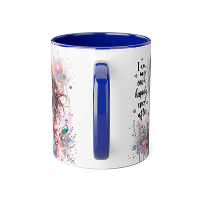 Empowering Accent Mug - "I Am My Own Happily Ever After" - 11oz