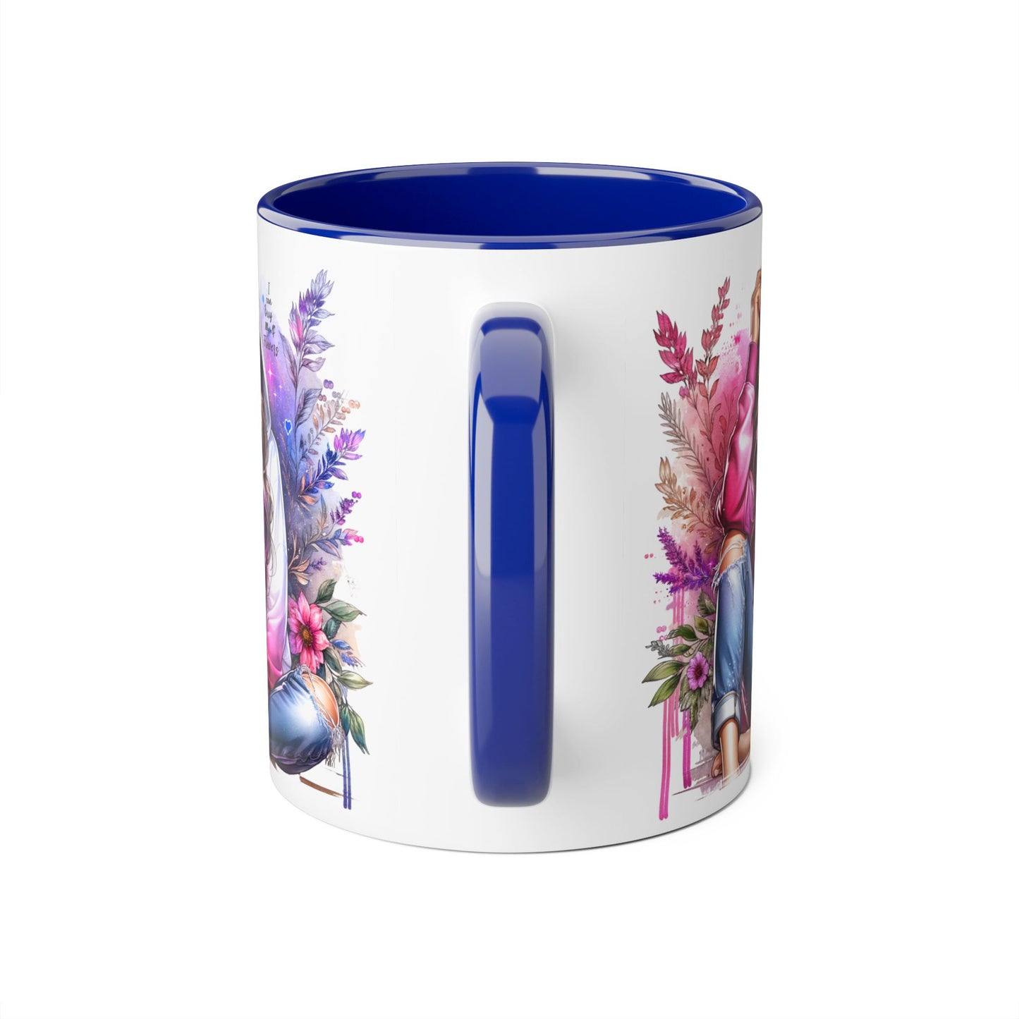 I Can Buy Myself Flowers Chic Floral Accent Mug, Unique Coffee Cup for Women, Gift for Her, Artful Tea Cup, Birthday Mug, Cozy Coffee Drinkware