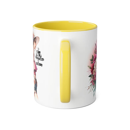 Funny Accent Mug - My Taste in Men is Probably a Disability Humor 11oz Cup