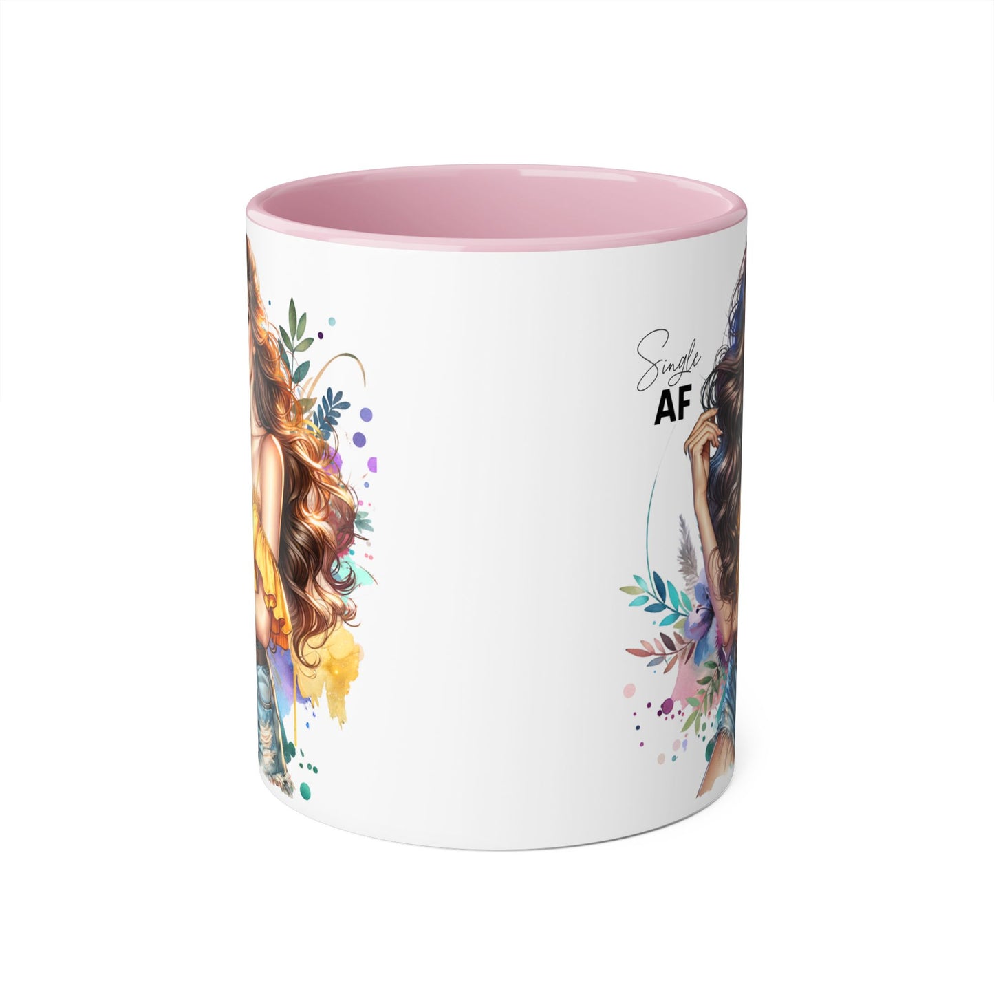 Single AF Stylish Coffee Mug, Unique Gift for Her, Sassy Accent Mug, Birthday Present, Self-Care Reminder, Home Decor