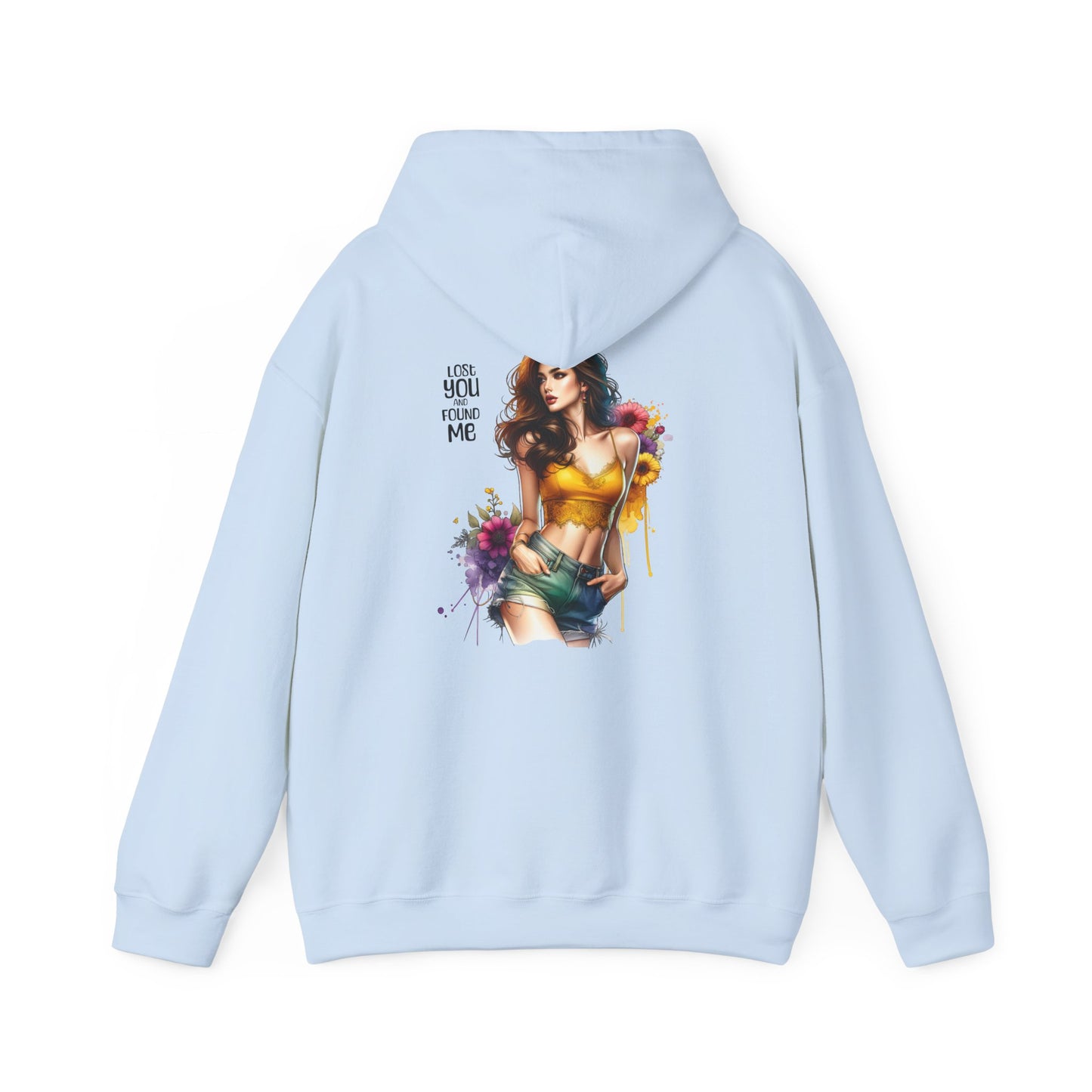 Breakup Hoodie - Unisex Hooded Sweatshirt Lost You and Found Me Design