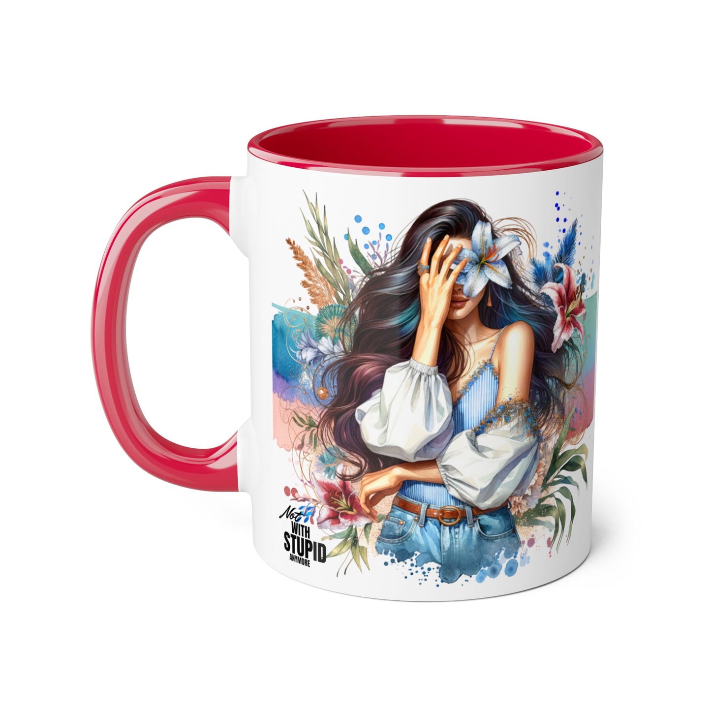 Mug - Not With Stupid Anymore Humoristic 11oz Accent Mug