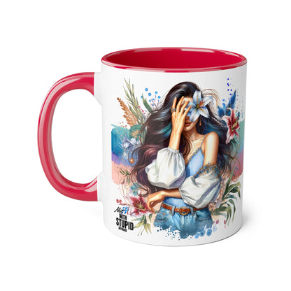 Mug - Not With Stupid Anymore Humoristic 11oz Accent Mug