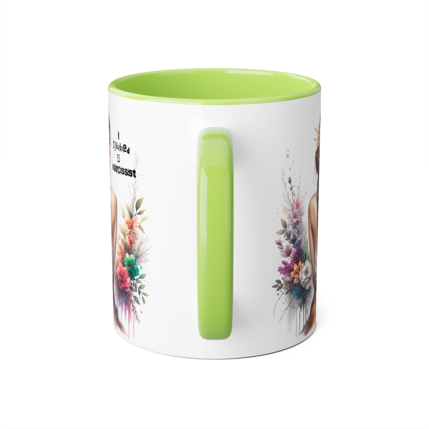 Beautiful Narcissist Accent Mug, Coffee Cup for Nature Lovers, Floral Mug, Birthday Gift, Self-Love, Inspirational Drinkware