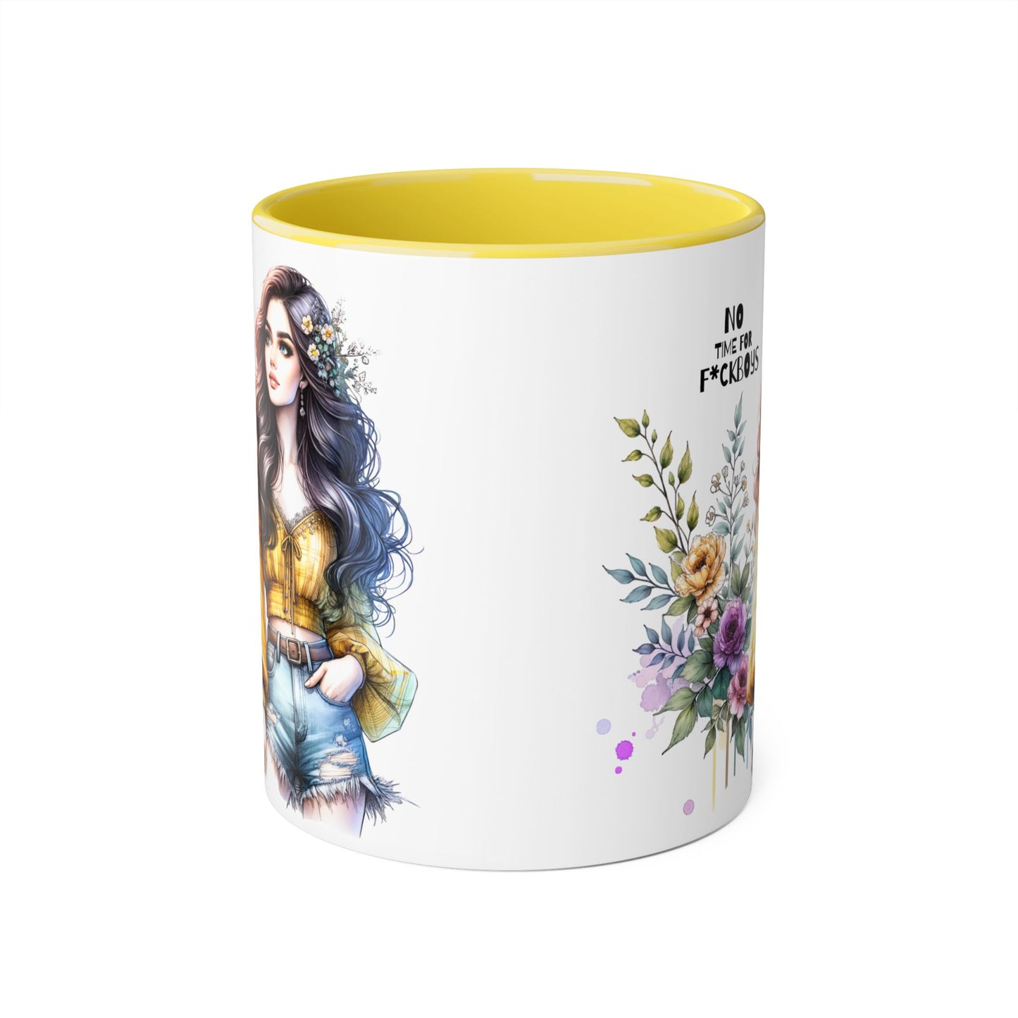 Funny Accent Mug - No Time For F*boys 11oz