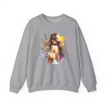I Don`t  Make Mistakes, I Just Date Them Chic Floral Art Crewneck Sweatshirt, Cozy Gift for Her, Casual Wear, Fashionable Sweatshirt, Relaxed Style
