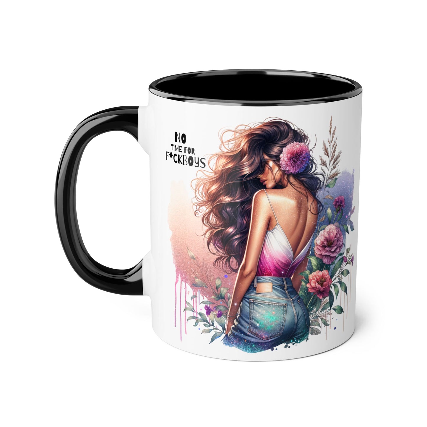Funny Accent Mug - No Time For F*boys 11oz