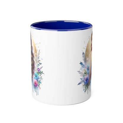 Yuck Fou Floral Accent Mug Collection - Inspirational Coffee Cup for Women, Unique Gift for Friends, Home Decor, Birthday Present, Self-Care Tea Mug