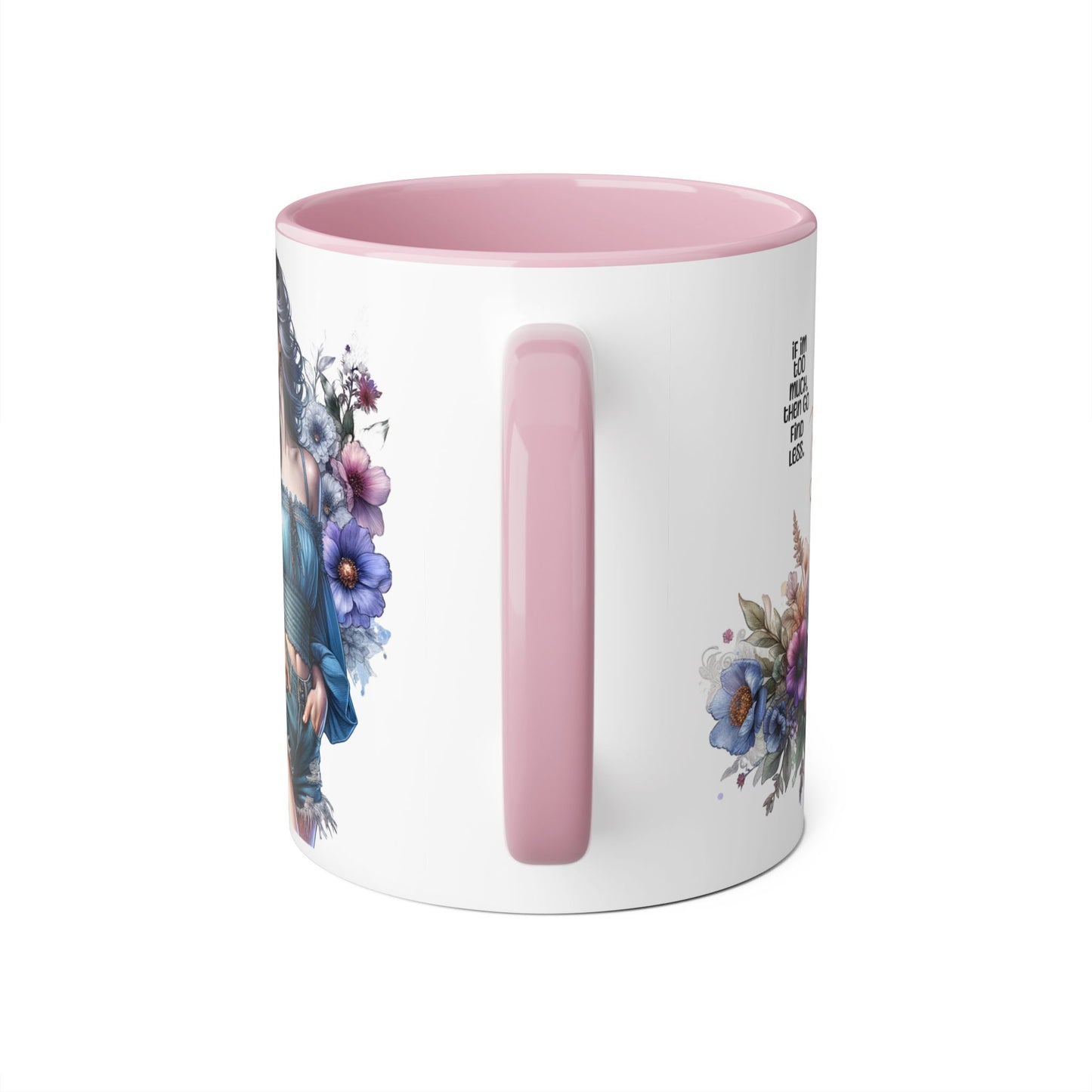 Floral Art Accent Mug, Inspirational Coffee Cup, Gift for Her, Flower Design Mug, Motivational Tea Mug, Unique Housewarming Gift