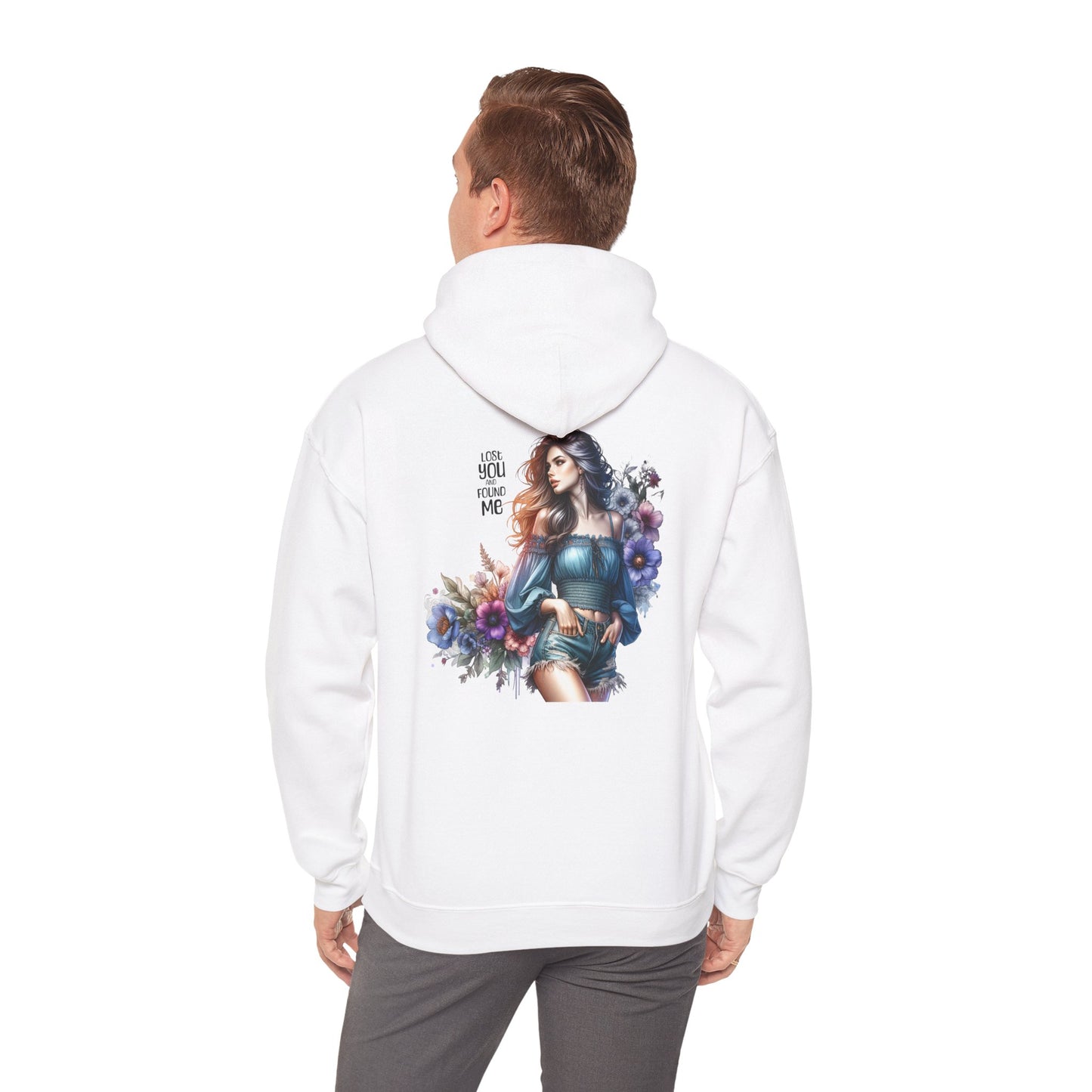 Breakup Hoodie - Unisex Hooded Sweatshirt Lost You and Found Me Design