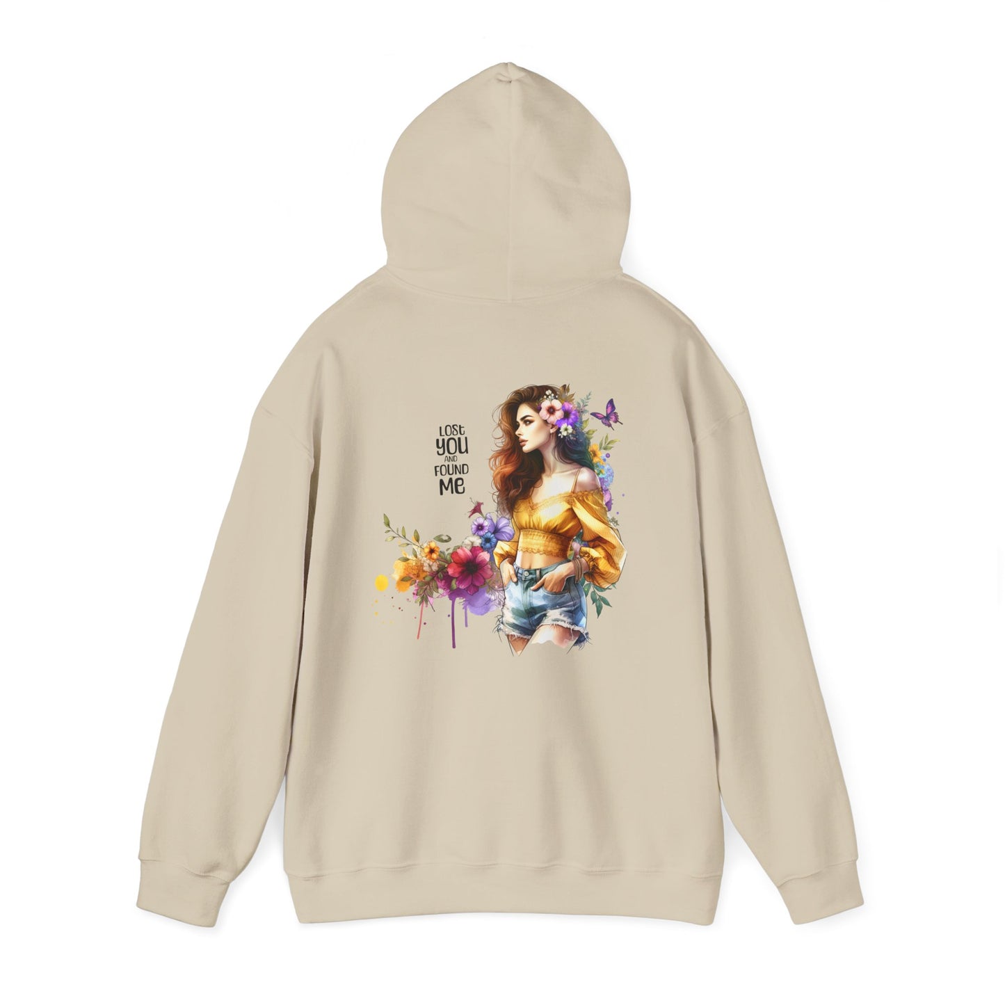 Breakup Hoodie - Unisex Hooded Sweatshirt Lost You and Found Me Design