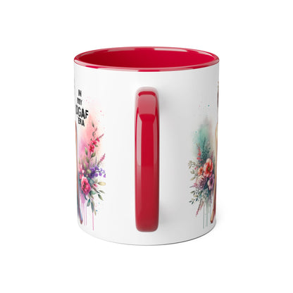 Bold IDGAF Era Accent Mug, Coffee Cup for Strong Women, Gift for Her, Floral Art Mug, Motivational Drinkware