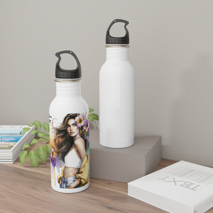 Thank U, Next Stainless Steel Water Bottle - Floral Design, Eco-Friendly Hydration, Gift for Her, Fitness Accessory, Travel Mug, Motivational [...]