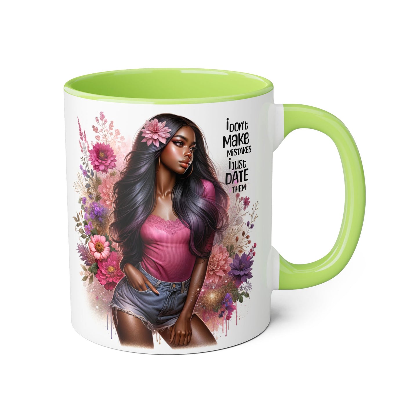 I Don't Make Mistakes, I Date Them Accent Mug