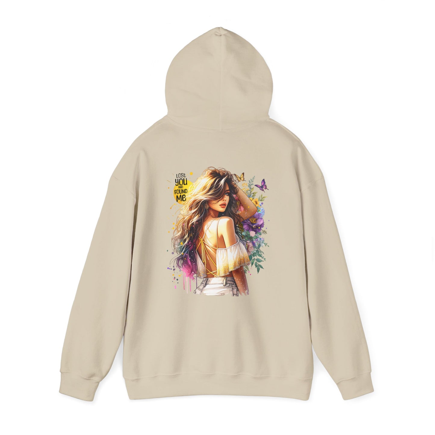 Breakup Hoodie - Unisex Hooded Sweatshirt Lost You and Found Me Design