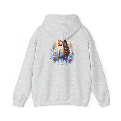 I'm Too Cute For My Ex Elegant Floral Art Hoodie - Perfect Comfort for Art Lovers, Cozy Streetwear, Symbol of Self-Expression, Gift for Friends, Stylish Layering