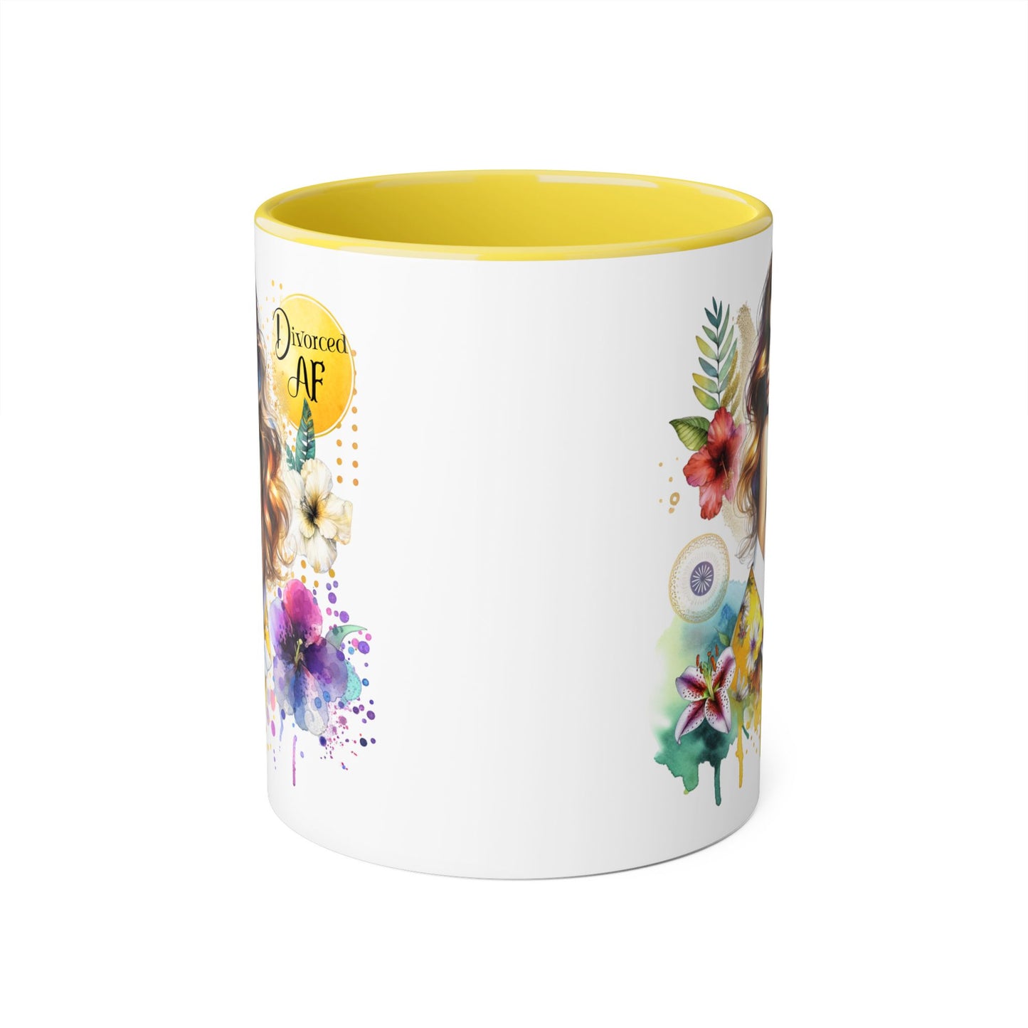Vibrant Floral Accent Mug for Dreamers, Unique Coffee Cup, Gift for Her, Inspirational Beverage Mug, Boho Style Drinkware