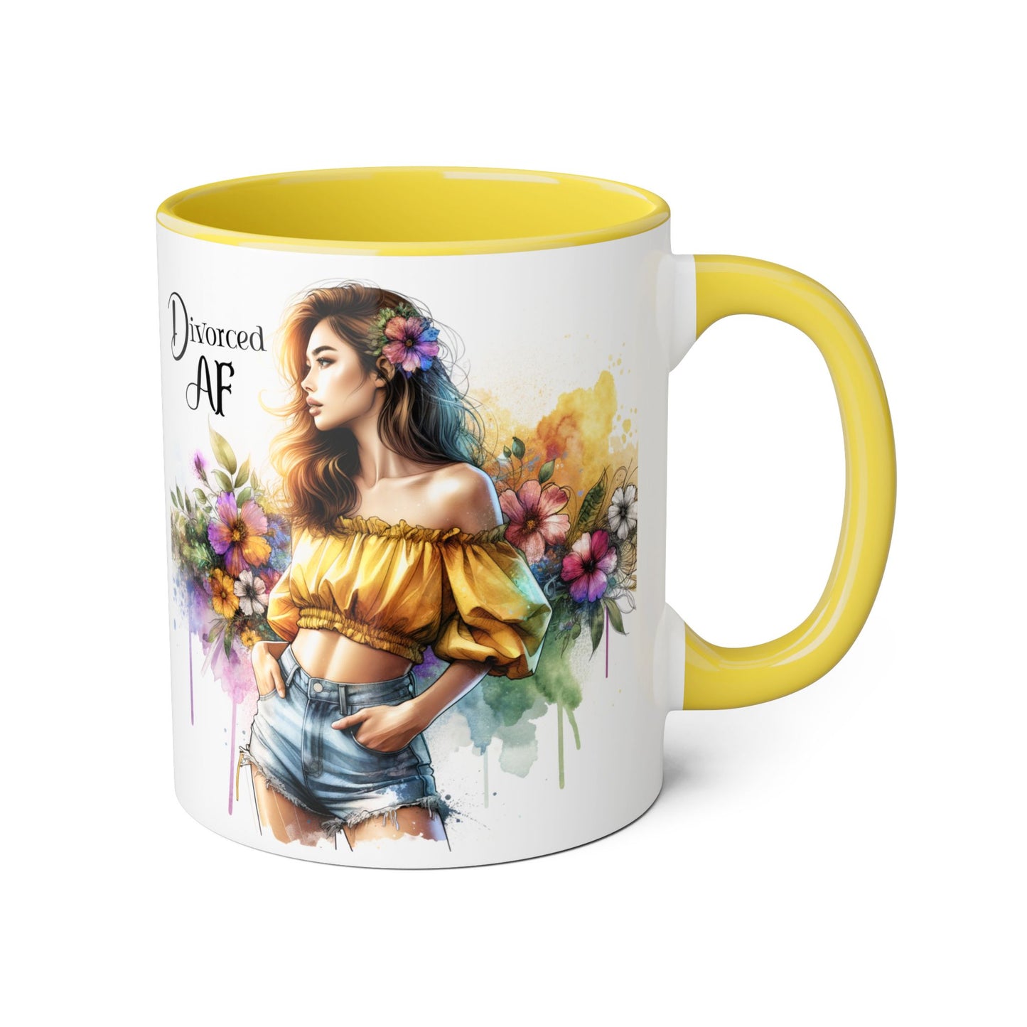 Empowering Divorced AF Accent Mug | Inspirational Coffee Cup for Fostering Positivity, Self-Care, Gifts for Newly Divorced, [...]
