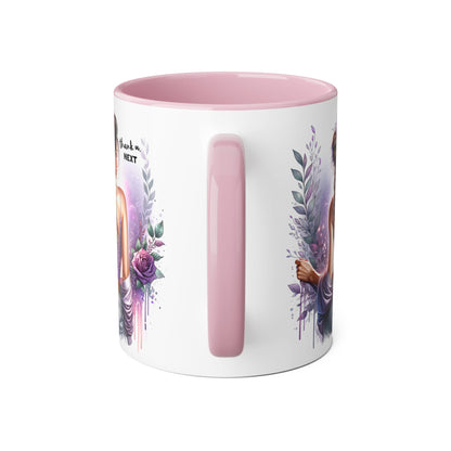 Thank U, Next Accent Mug | Inspirational Coffee Cup, Yoga Gift, Meditation Mug, Unique Home Decor, Self-Care Present