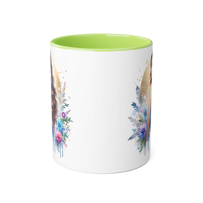 Yuck Fou Floral Accent Mug Collection - Inspirational Coffee Cup for Women, Unique Gift for Friends, Home Decor, Birthday Present, Self-Care Tea Mug