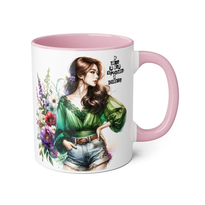 Funny Accent Mug - My Taste in Men is Probably a Disability Humor 11oz Cup