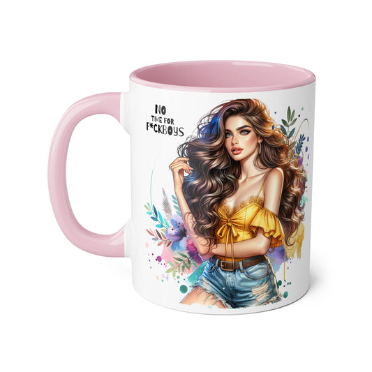 Funny Accent Mug - No Time For F*boys 11oz