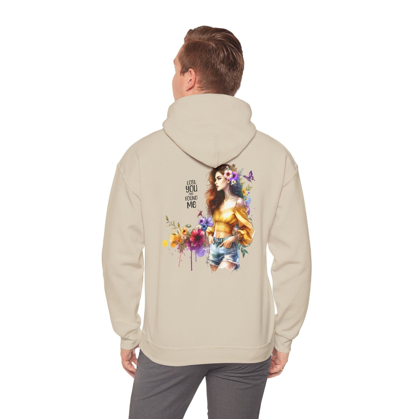 Breakup Hoodie - Unisex Hooded Sweatshirt Lost You and Found Me Design