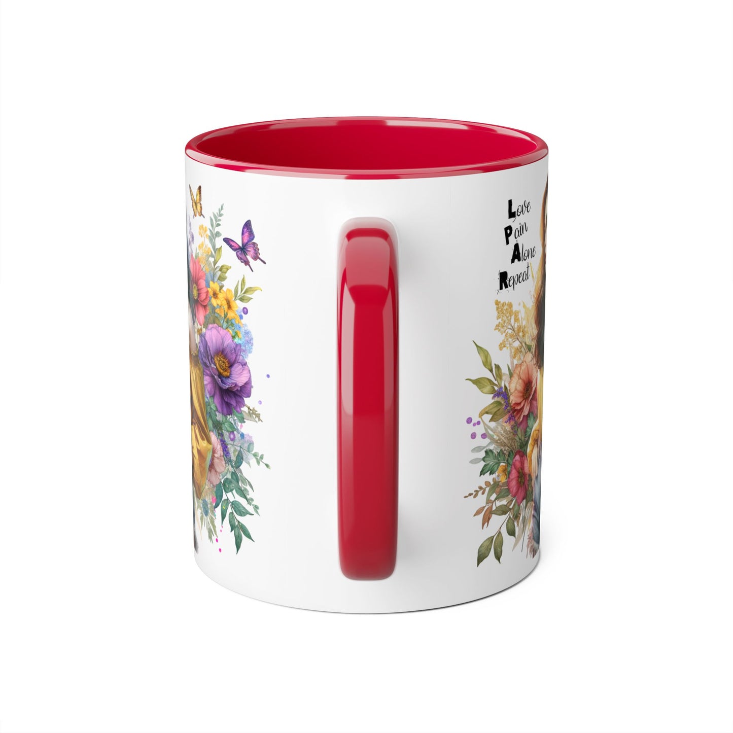 Whimsical Floral Accent Mug, Inspirational Gift for Friends, Nature Lovers, Home Décor, Coffee/Tea Mug, Unique Art