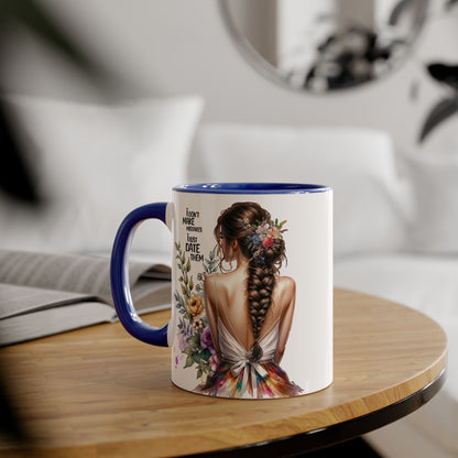 I Don't Make Mistakes, I Date Them Funny Floral Accent Mug, Motivational Coffee Cup, Gift for Her, Friendship Mug, Unique Drinkware, Home & Kitchen Decor