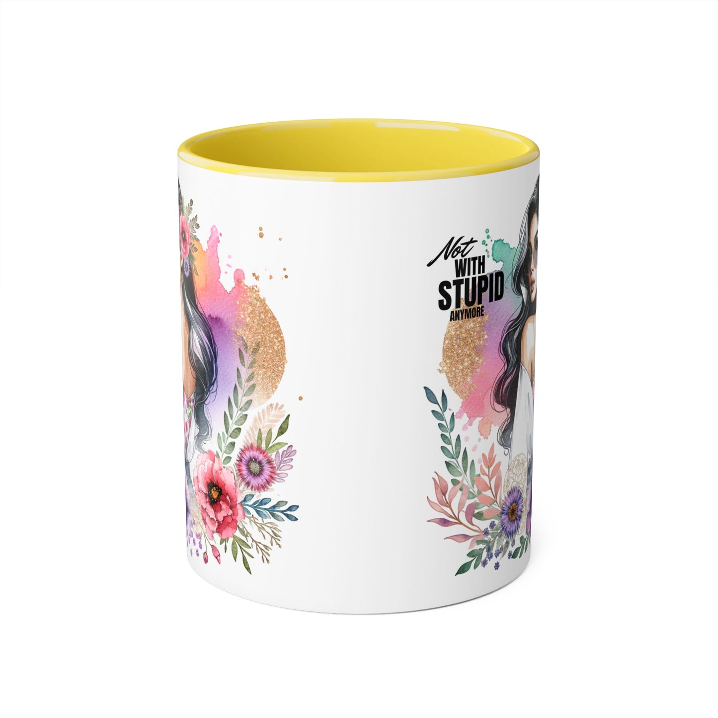 Mug - Not With Stupid Anymore Humoristic 11oz Accent Mug