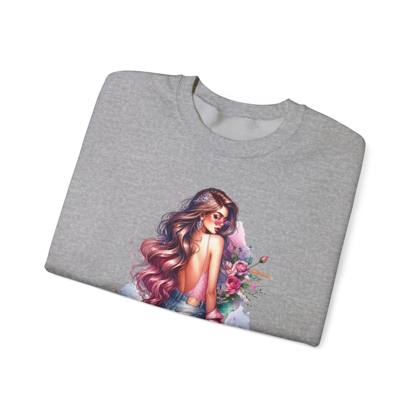 1-800-Boys-Lie Stylish Floral Graphic Sweatshirt, Cozy Crewneck Sweatshirt for Women, Gift for Her, Casual Fashion Top, Spring Wardrobe Essential