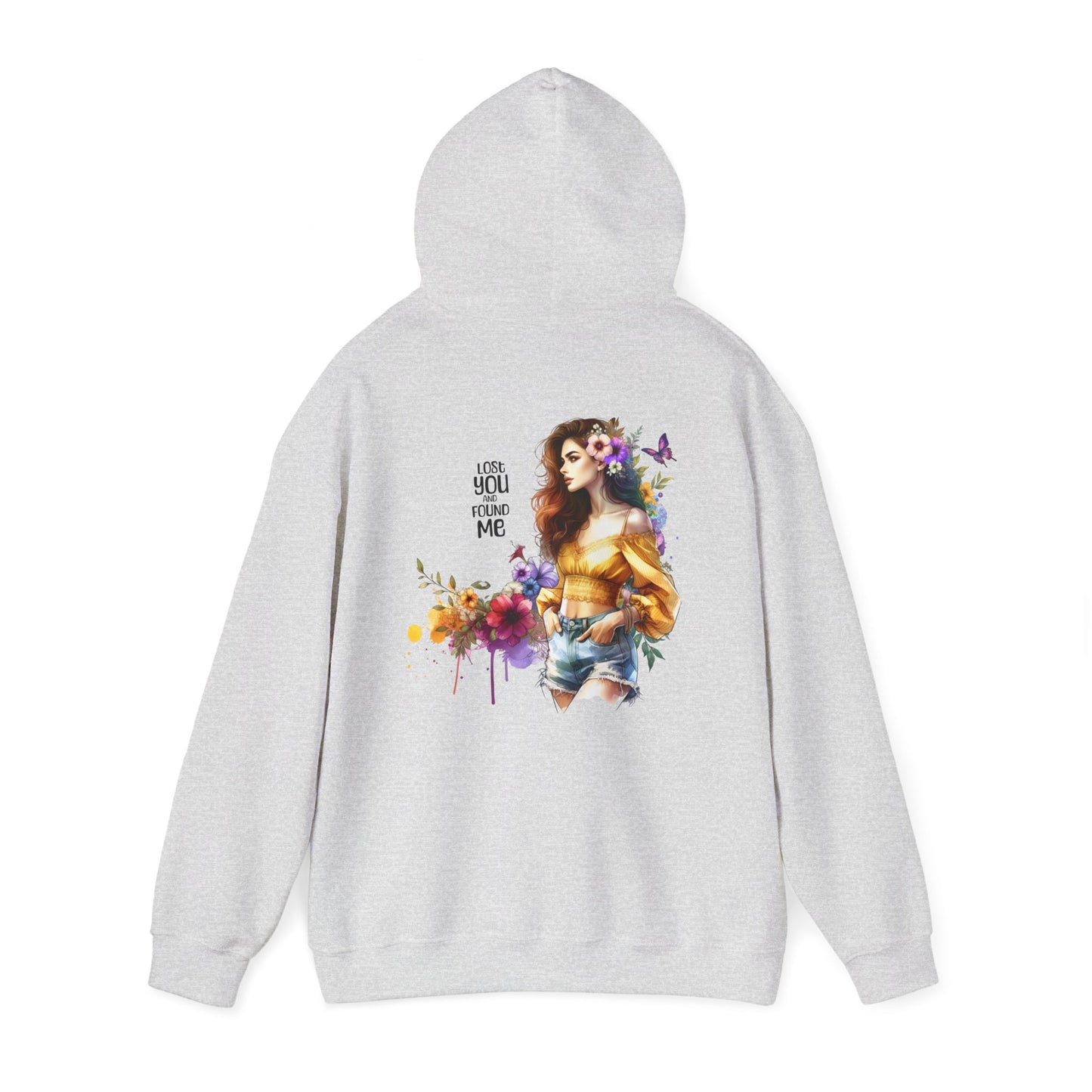 Breakup Hoodie - Unisex Hooded Sweatshirt Lost You and Found Me Design