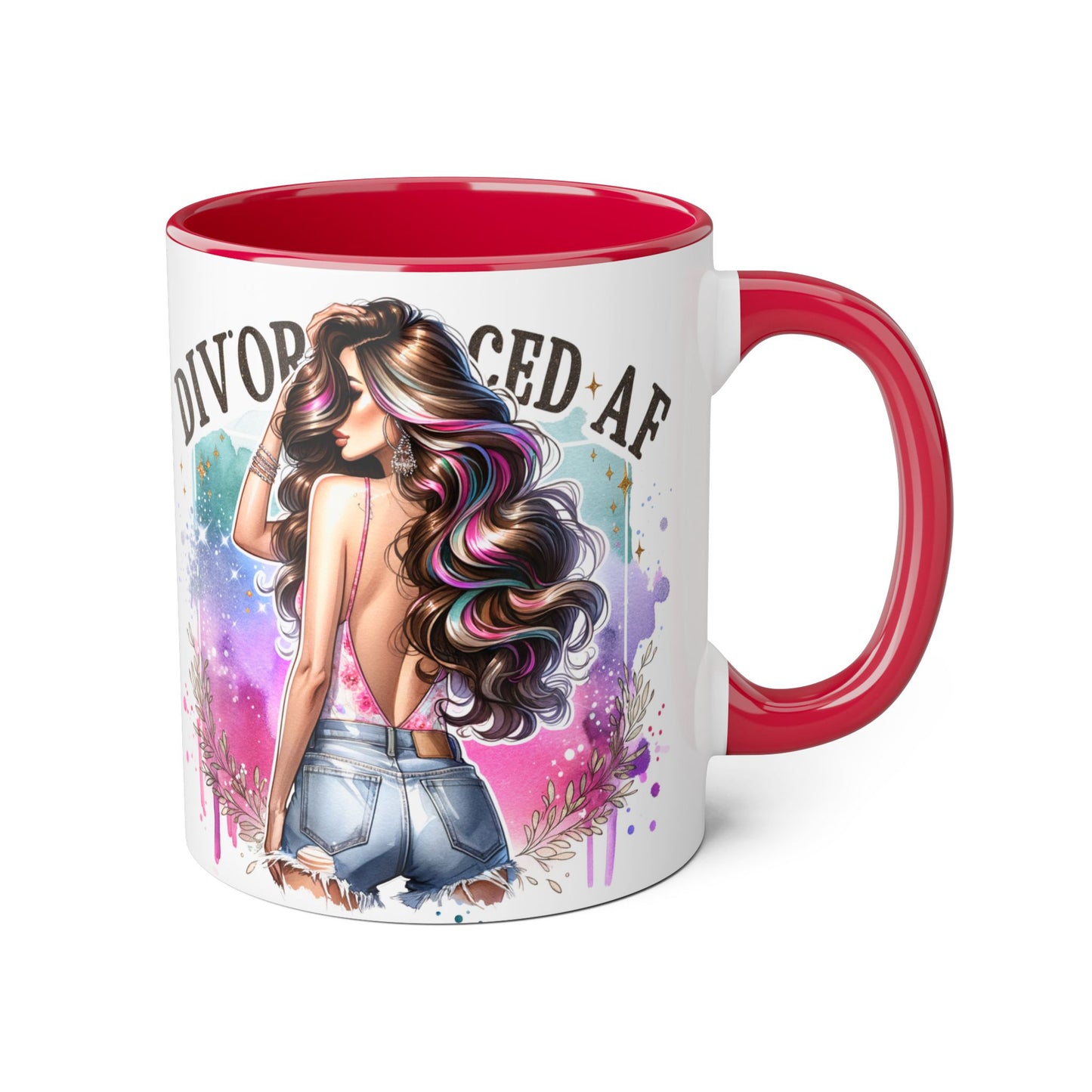 Mug - Divorced AF 11oz Accent Mug