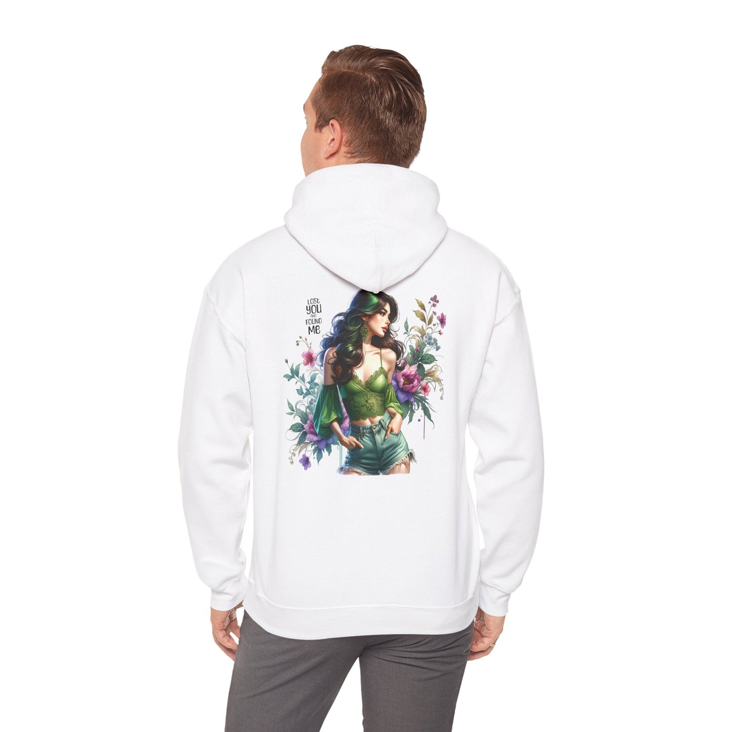 Breakup Hoodie - Unisex Hooded Sweatshirt Lost You and Found Me Design