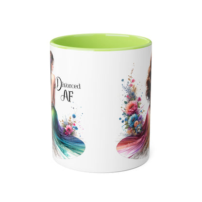 Divorce Celebration Mug, Colorful Accent Coffee Cup, Perfect Gift for Newly Divorced, Self-Care, Encouragement, Unique Coffee Lover Gift