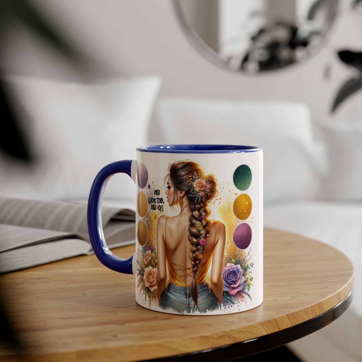 It's Not Me, It's You Humoristic Artistic Accent Mug for Creative Souls, Perfect Gift for Artists, Birthdays, Coffee Lovers, Home Decor