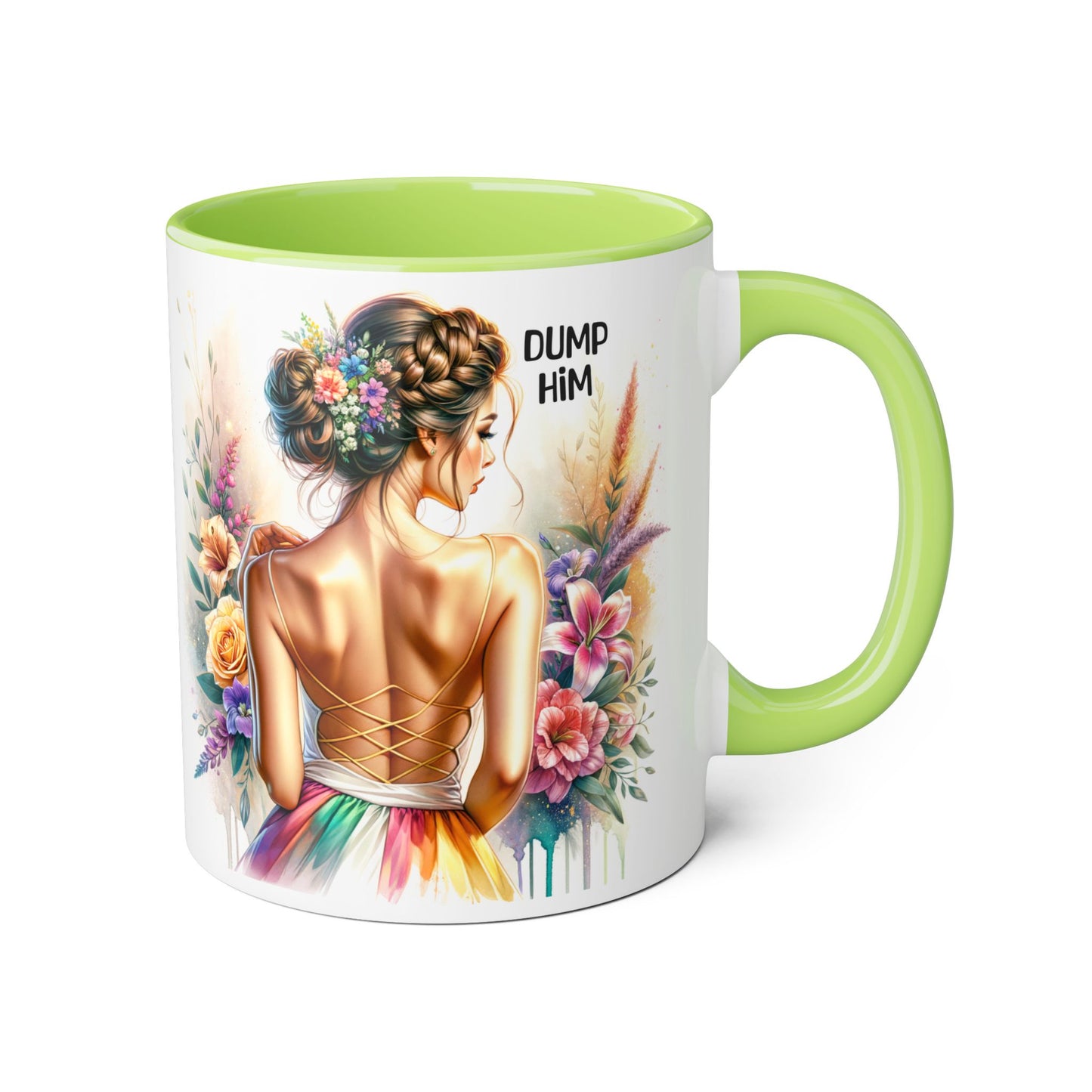 Dump Him Accent Mug