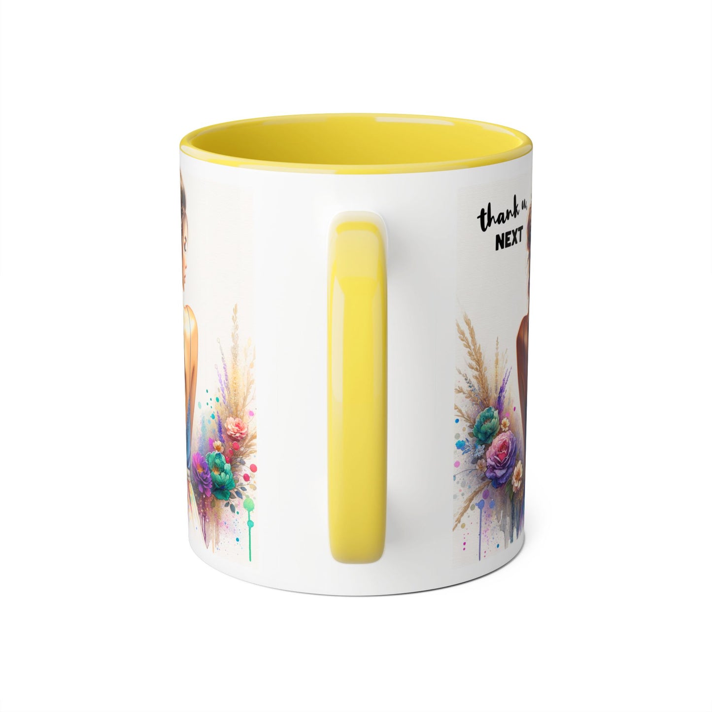 Thank U, Next Colorful Floral Thank You Mug - Perfect Gift for Friends, Birthdays, Celebrations, Coffee Lovers, Tea Time